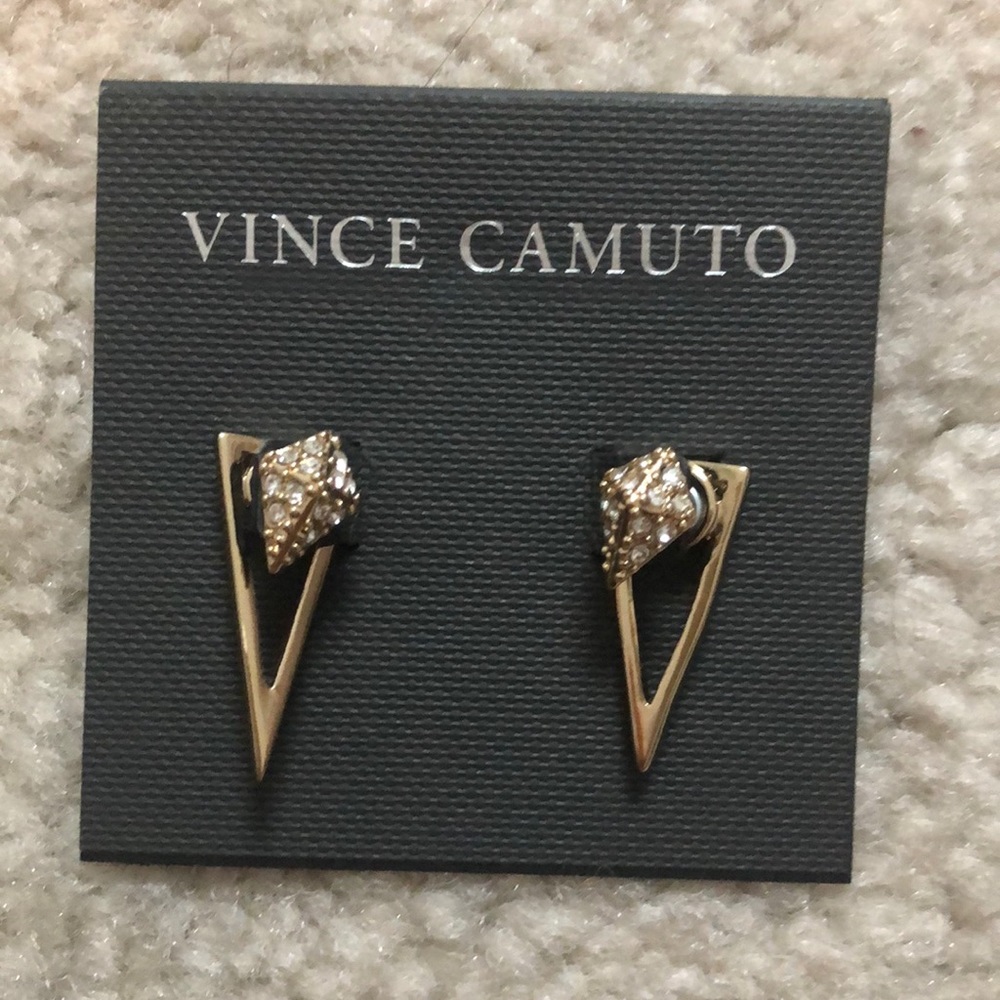 Vince Camuto Gold Crystal Earring Studs